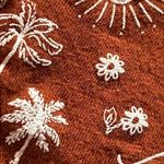 Sonoma  Brown Embroidered Sunshine State of Mind Short Sleeve Shirt Size Small Photo 5