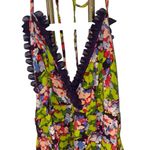 Free People FP One Green Purple High low Floral Halter Maxi Party Dress Fall Photo 3