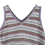 Cloud Chaser  Tank Top Womens L Purple Striped Crochet Knit Retro Y2K 70s Boho Photo 1