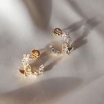 Boutique Dainty Butterfly Stud Earrings  Photo 0