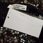 Equipment NWT  Femme Abeline Chrome Sequined Blouse (XS) Photo 8