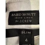 J Crew Shirt Women 4 White Baird McNutt Irish Linen Slim Fit Button Down Preppy Photo 7