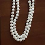 Multi Strand Vintage Necklace Bridal White Classic Timeless Photo 0