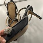 Bow Heels Black Size 6 Photo 2