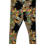 LuLaRoe TC2 Leggings Good Luck Horseshoes Saint Patrick Day Clover Black HTF Photo 0