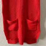 Jules & Leopold  Red Sleeveless Tunic Sweater Photo 2