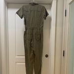 Young Fabulous and Broke YFB Jumpsuit Womens Small Olive Utility Short Sleeve Photo 4