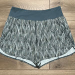 Spanx  The Get Moving High Rise Exercise Shorts 4"  Blue‎ Brushstroke Size XL Photo 0