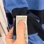 Edikted  NWT Navy and Bright Blue Crew Neck Sweater Photo 4