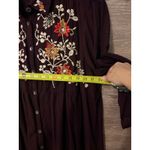 April Cornell tunic blouse Large embroidery brown fall Cottagecore boho Vintage Photo 8