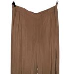 Torrid Pull-On Wide Leg Stretch Challis High-Rise Pant Size 3T 3X Tall Tan Rayon Photo 2