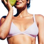 ANDIE  Swim Top Women Sz XL Caicos Triangle Feminine Retro Resort Cottage NWT Photo 0