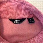 Lands' End  Pink Button Sweater Pockets - Size Medium Photo 1