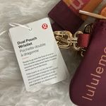 Lululemon athletica Burgundy and Tan Wristlet Photo 2