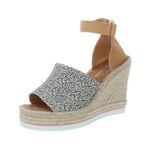 Toms New! Tom’s Marisol Natural Leopard Wedge Heel Sandals Sz‎ 6 Photo 2