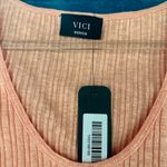 VICI  Pink Ribbed Sleeveless Tank‎ Top Photo 2