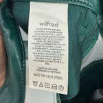 Wilfred Pants 4 Aritzia Melina Faux Green Leather Straight Edgy Grunge 90s Indie Photo 2