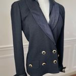 St. John Santana Knit Day To Evening Double Breasted Sweater Remove Collar Cuff 2 Photo 0