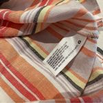 A New Day Pink Stripe Short Sleeve Linen Top Size Small Photo 3