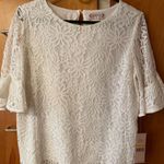 Nanette Lepore  Bella Donna Lace Blouse Bell Sleeves New With Tags Small Photo 0
