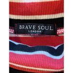 Brave Soul  London Red White‎ And Blue Long Sleeve Turtleneck Pullover Top Size M Photo 7