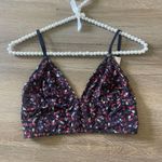 Madewell | Longline Bralette In Romantic Black Floral | Small Photo 0