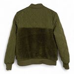 Dear John  Olive Green Quilted Sherpa Bomber Jacket - Women's Small‎ Casual Photo 3