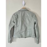 BLANK NYC Moto Jacket Size Medium Vegan Leather Play Act Semi-Fit NEW Photo 7