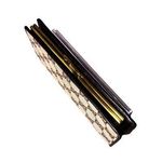 Gucci Beige and Brown Monogram Wallet Kiss Lock Vintage Double Sided Wallet Photo 2