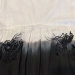 Olive & Oak  gorgeous NWOT white grey black fringed sleeveless dress Photo 7