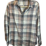 Kuhl  Shirt Women's Size Medium Kamila Flannel Plaid Pink Gray Photo 0
