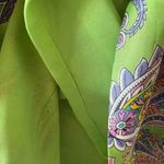 Ralph Lauren SILK paisley floral shift boatneck dress green/multi SZ 6 #2141 Photo 7