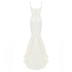 House Of CB HOUSE‎ OF CB 'Emilie' Off White Satin Mermaid Bridal Gown NWOT size S Photo 11