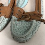 Sperry  TOPSIDER Audrey Woven Mint Boat Deck Shoes Womens 8‎ Leather Photo 3