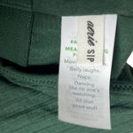 Aerie Women's S Lace Racerback Cropped Tank Top Dark Emerald Green Ribbed New Photo 2