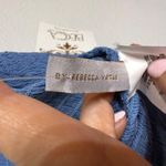 Becca  Swim Mist Blue Ponza Smocked One Shoulder Dress Sz M NWT Photo 4