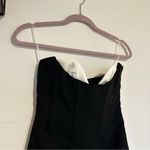 Meshki NWT  Deana Contrast Suiting Strapless Mini Dress Black & White Size XS Photo 5