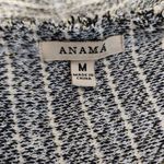 Anthropologie  Anama Beige & Black Striped Tweed Peplum Top Size Medium Photo 5