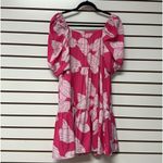 NWT Sun Dress Tropical Print Pink/White Sz XL Short Sleeve Photo 7