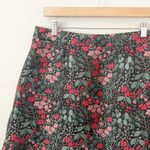 Hutch x ANTHROPOLOGIE | Asarte Floral Print Mini Skirt Black Red Pink Green | 14 Photo 4