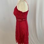 Foxiedox  Gloria Lace Mini Dress in Raspberry Photo 2