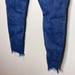 MOUSSY Vintage Distressed Fringe Hem Ankle Skinny Blue Size 26 Photo 6