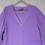 Marciano New!  by Guess Soft Lavender‎ Split Sleeve Chiffon mini Dress/ top, S Photo 3