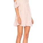 Lovers + Friends X Revolve Wishful Floral Embroidered Dress Blush Pink Nude NWT Photo 0