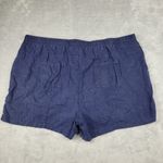 Cato  Women's Shorts Linen Blend Navy Blue Plus Size 22W - 24W Photo 8