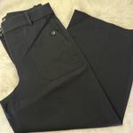 J.Crew Sydney Wide Leg Cropped Pants Black Size 12 BF404 Photo 4