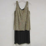Vintage Patra Shimmer Layered Dress Size 10 EUC Black Photo 1