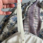 Lila Rose Lily Rose color block mixed textile maxi dress cream floral belt size small Photo 10