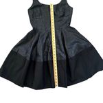 Gap  Fit Flare Ballet Tank Dress Size 2‎ Black Gray Linen Colorblock Fairy Grunge Photo 6