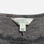 Market & Spruce Camo Print Soft Knit Top | Size Large Photo 3